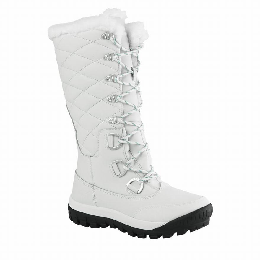 Bearpaw Isabella Tall Boots UK - Women's Boots White ||WKBTPO-285||